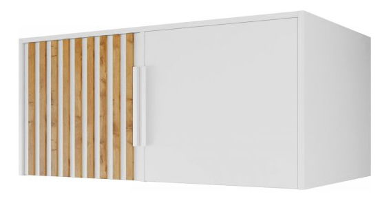 Suprastructură dulap Lenona Lux D2 (Alb + Stejar wotan) 