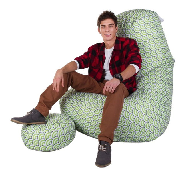 Sedací vak Elvin XXXL (podnožka ZADARMO) (TD 84)