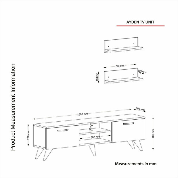 Mobilier living Adams (Nuc + Alb)