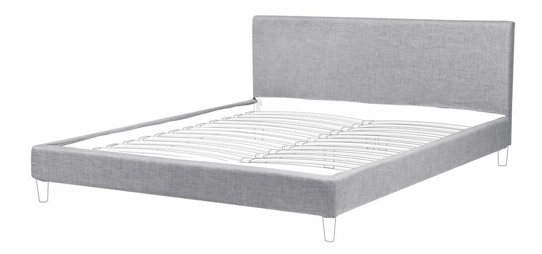 Husă pentru pat 180 x 200 cm Futti (gri deschis)