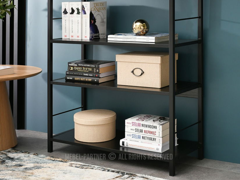 Regál Noel (fekete fa + fekete)