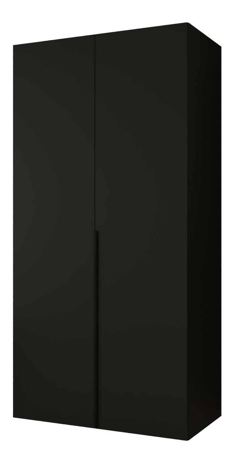 Dulap de haine 100 cm Alice 1 (Negru + Negru)