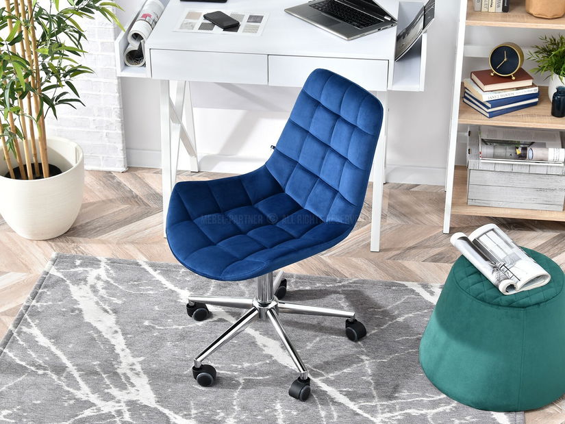 Scaun Eleanor (albastru marin + negru)