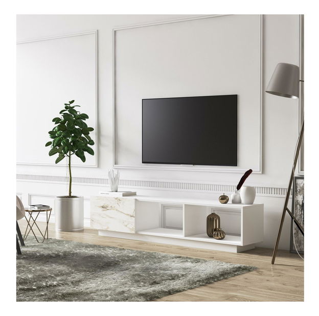 Masă TV/Dulap Leporo (Alb) 