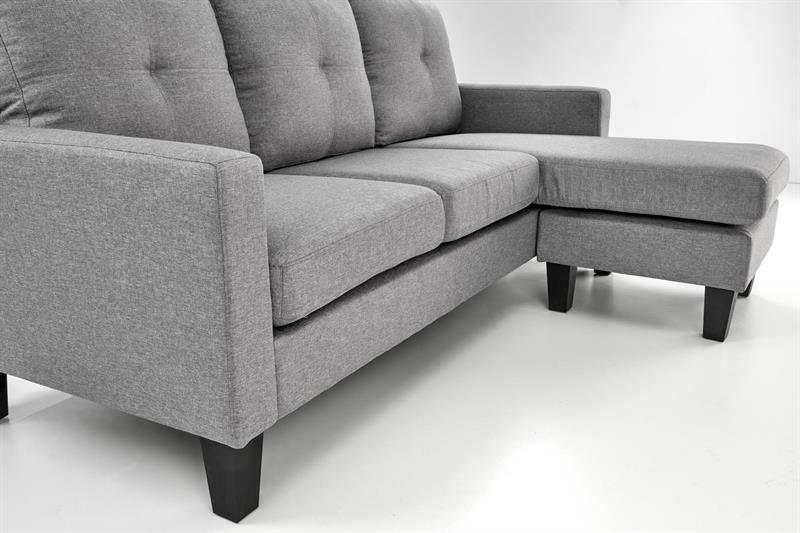 Sofa s tabureom Gerdon (siva)