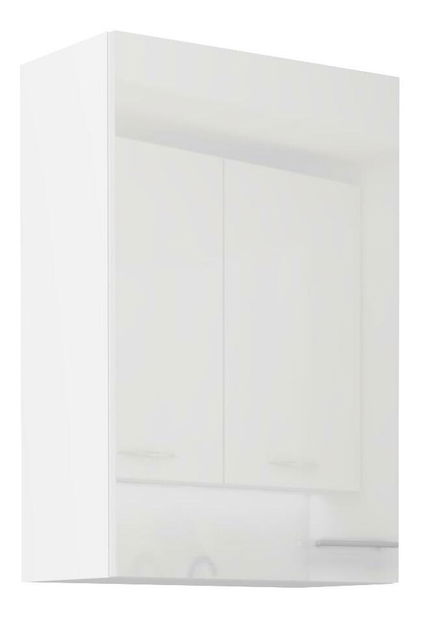 Dulap superior de bucătărie Lavera 60 G-90 1F (Cadru: alb + front: alb lucios)