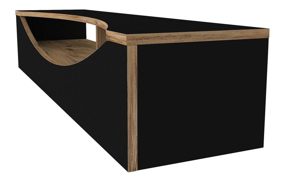 TV stolík/skrinka Geiza (čierna borovica atlantická)