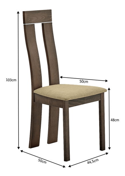 Jedálenská stolička Dezi (buk merlot)