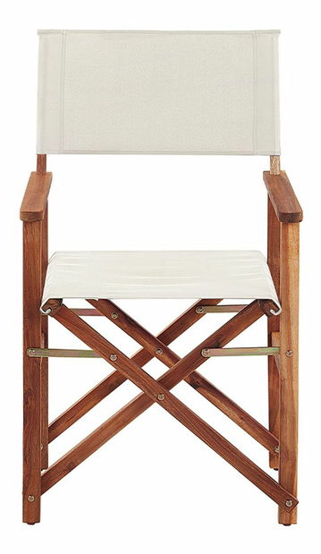 Set 2 buc șezlong de grădină cu huse de rezervă Ciala (lemn închis + model măslin)