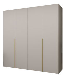 Šatníková skriňa 200 cm Alice 1 (kašmír + zlatá)