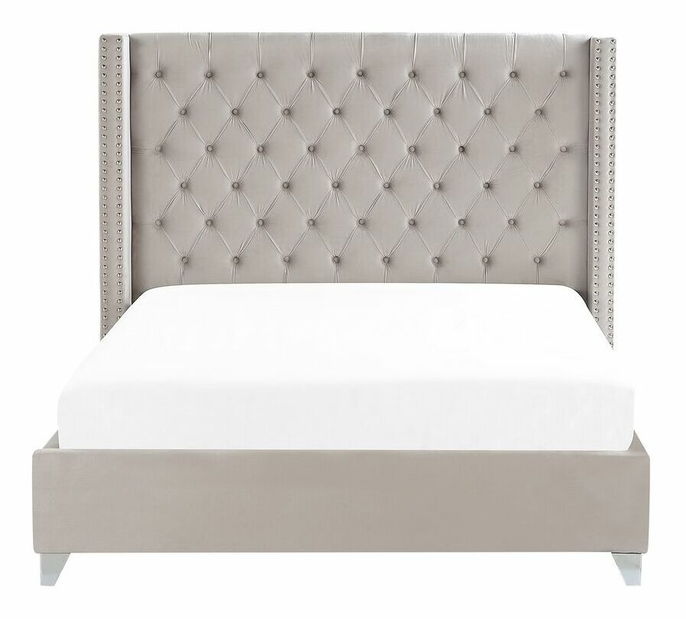 Manželská posteľ 180 cm Lubbka (sivá)