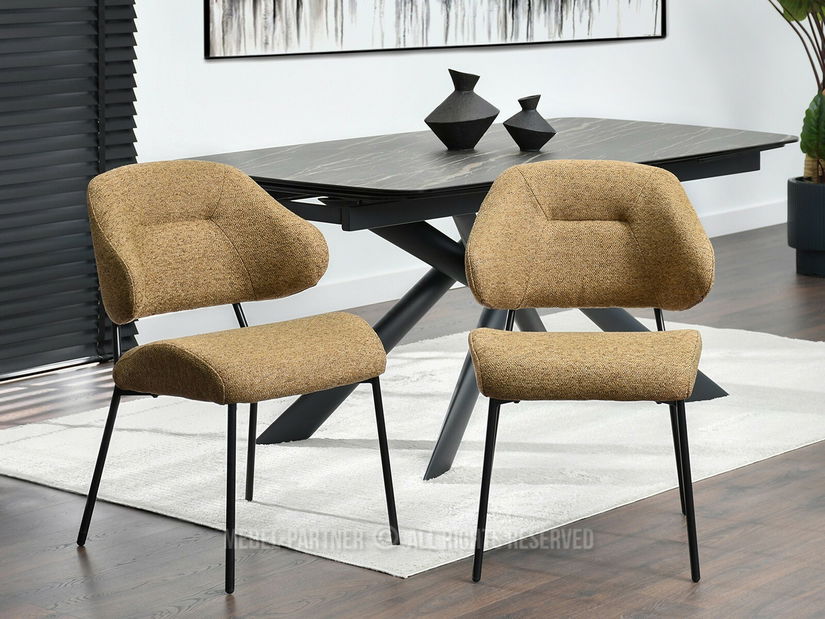 Stolička Estrida K (svetlohnedá + čierna)