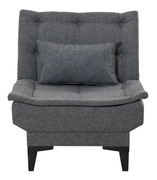 Ülőgarnitúra 3+1 Santic (sötétszürke)