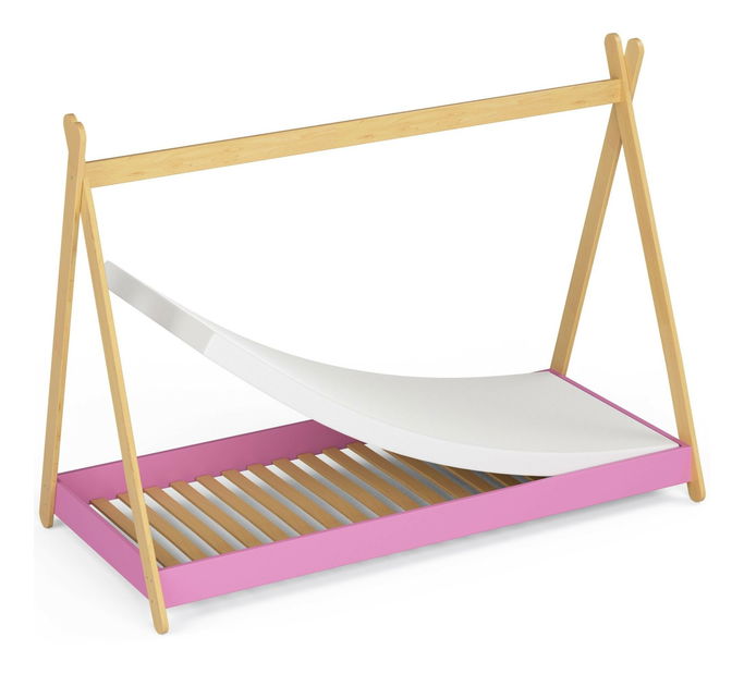 Pat pentru copii Graciela II (Roz) (cu saltea)