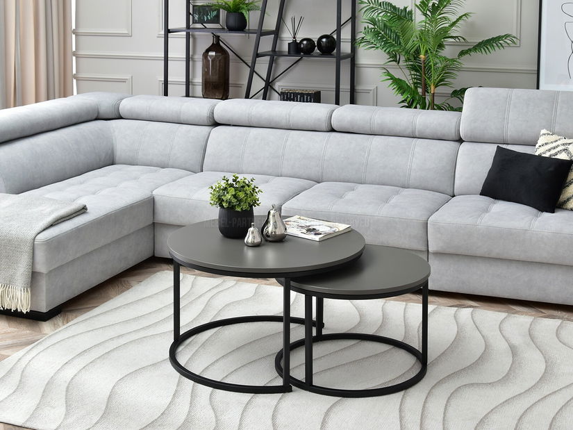 Set solića za kavu (2 kom.) Novedosa (grafit + crna)