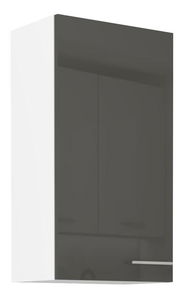 Horná kuchynská skrinka Lavera 50 G-90 1F (korpus: biela + front: lesk sivý)