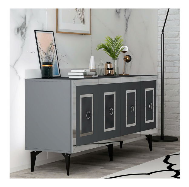 Dulap Pemava 1 (antracit + arigintiu) 