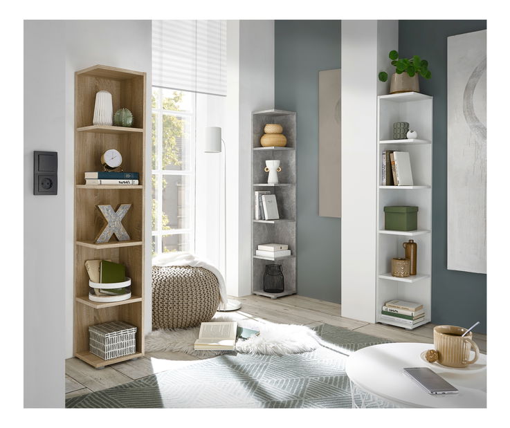 Sarok regál Kantas (fehér) *bazár