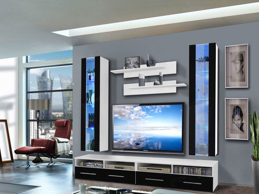 Obývacia stena Clevo 25 WS CL E2 (s osvetlením)