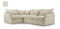 Rohová sedačka Eldia (L) (béžová)