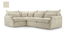 Rohová sedačka Eldia (L) (béžová)
