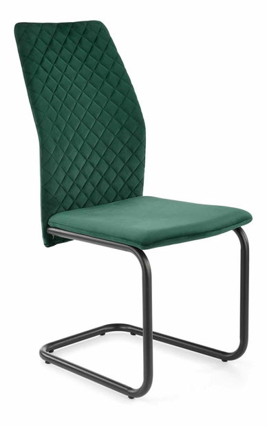 Jedálenská stolička Kingli (tmavozelená)