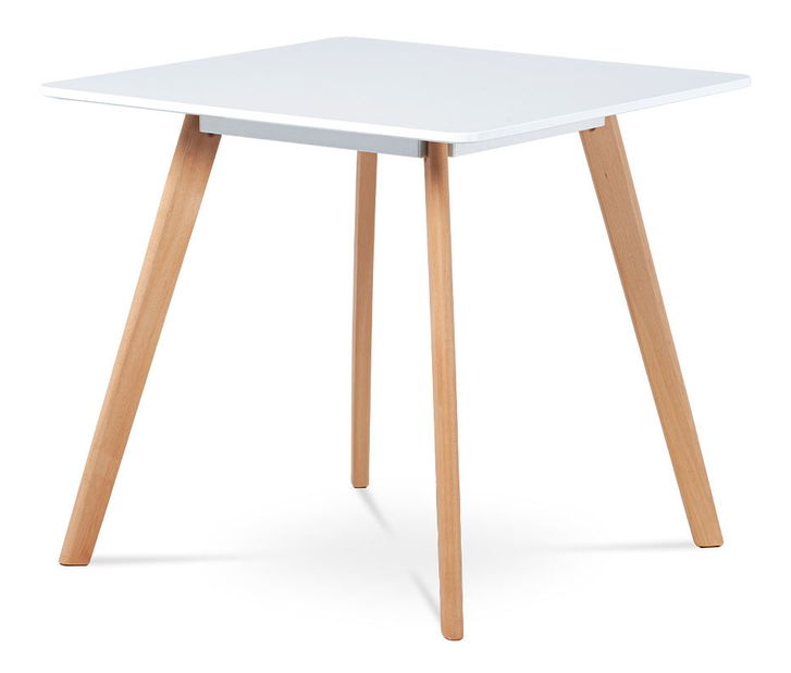 Blagovaonski stol Derwen-606-WT (bijela + bukva)