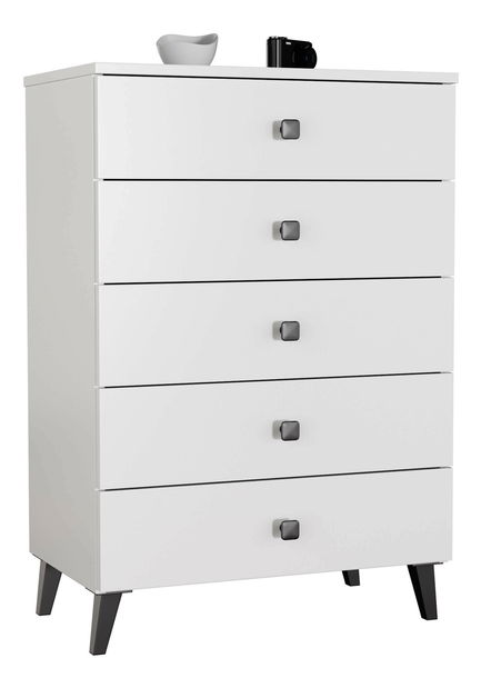 Komód Menudas (fehér + fekete)