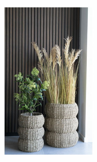Set 2 ks prútených kvetináčov Svatina (prírodná)