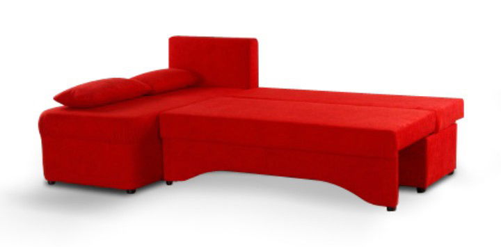 Rohová sedačka Polaris červená (L)