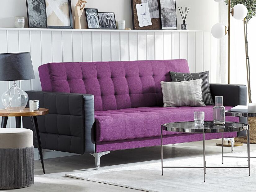 Sofa trosjed ABERLADY (tekstil) (ljubičasta)