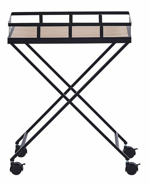 Servírovací stolík Leoza (čierna)