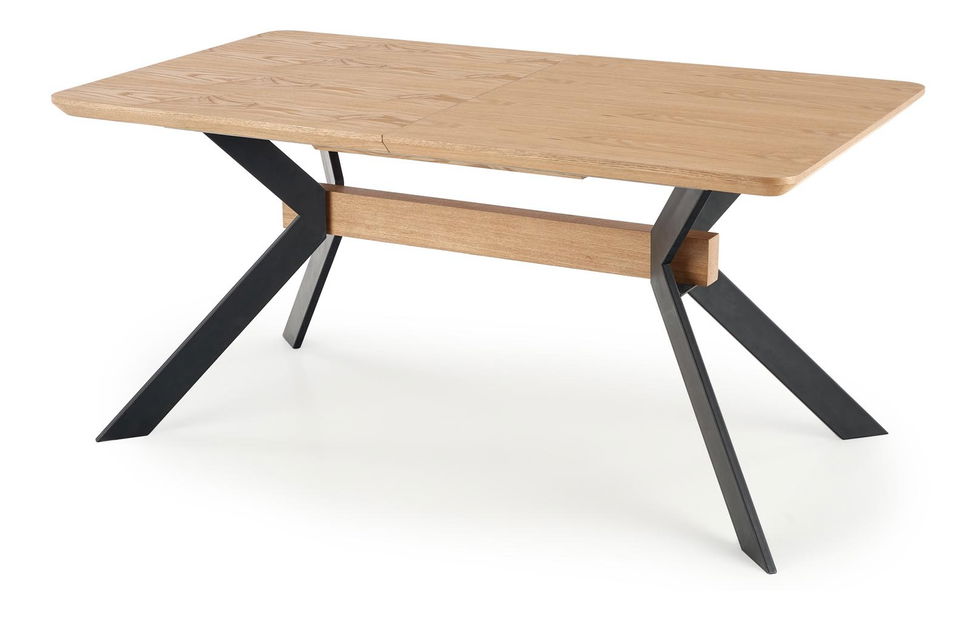 Étkezőasztal Baracco (természetes tölgy + fekete) (8 fő részére)