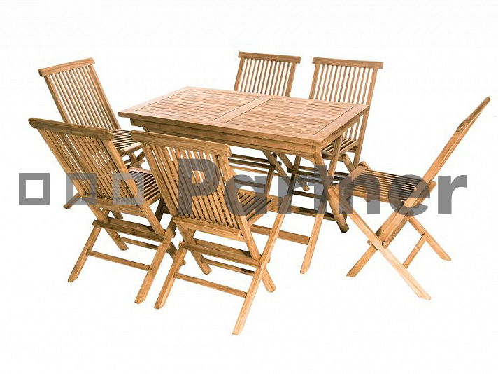 Záhradná zostava Foxi II. 1+6 (Teak) *vankúše ZADARMO