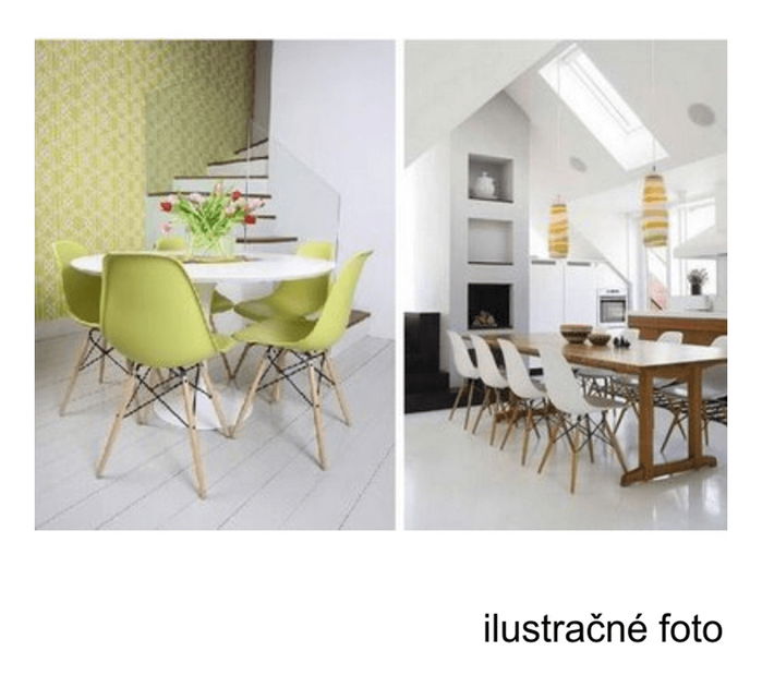 Scaun de sufragerie (4 buc.) Cisi 3 (alb) *vânzare stoc