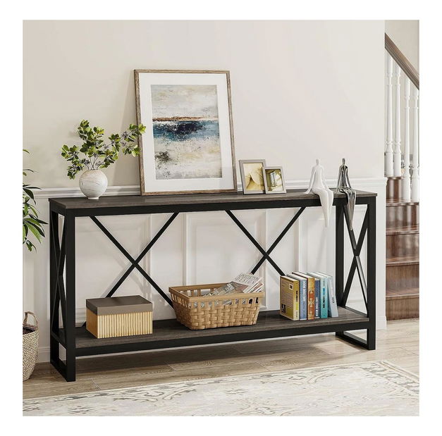 Konzolni stolić Martyr (antracit + crna)