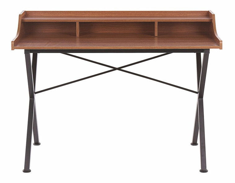 Písací stôl 120x60 cm Gennie (tmavé drevo)