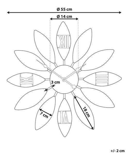 Nástenná dekorácia Barwil (hnedá)