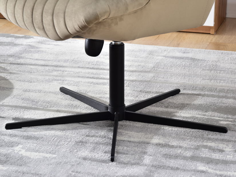 Relaxačné kreslo Elesenta (piesková + čierna)