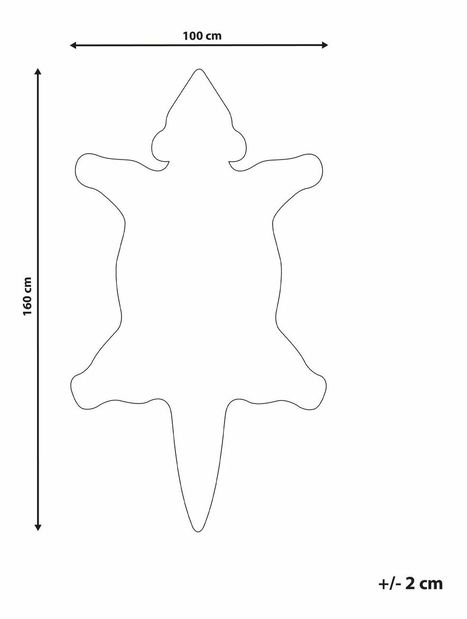 Detský koberec 100 x 160 cm Zazza (hnedá)