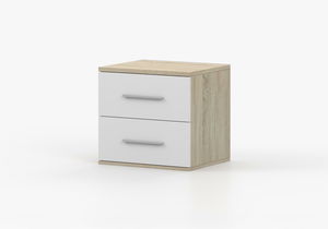 Éjjeliszekrény Oleg III (fehér + sonoma tölgy)