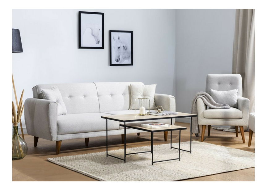 Ülőgarnitúra 3+1 Arizona (krém)