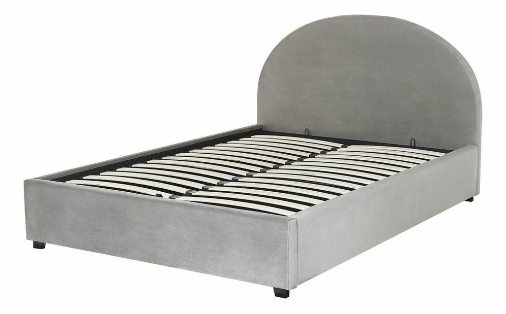 Bračni krevet 160 cm Verena (siva) (s podnicom i prostorom za odlaganje)