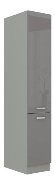 Potravinová kuchynská skrinka 40 DK-210 Pleitton (vysoký lesk sivý)