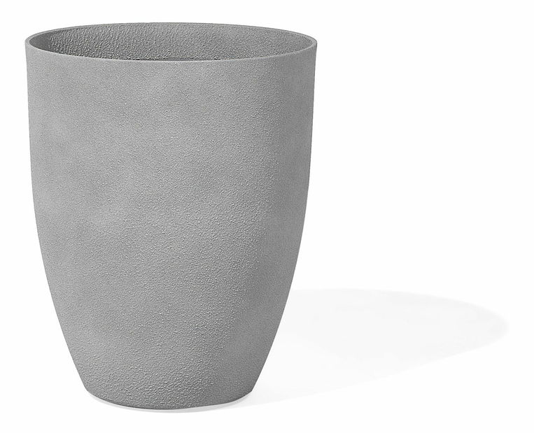 Set 2 ks. kvetináčov CROSS (kameň) (sivá)