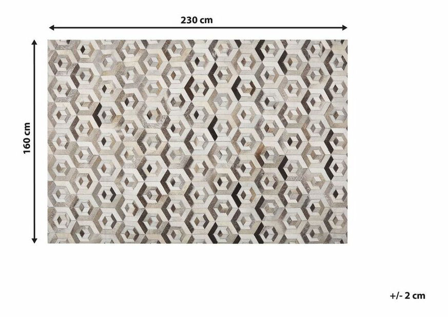 Tepih 160x230 cm TEVER (smeđa)