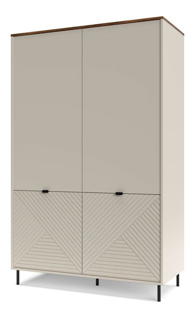 Dulap de haine Eliminados (cașmir + stejar castello) 