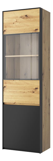 Vitrin Bobbie 1D1W (artisan tölgy + fekete)