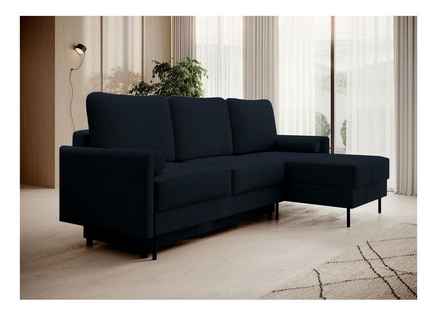 Rohová sedacia súprava Toblera L (modrá)