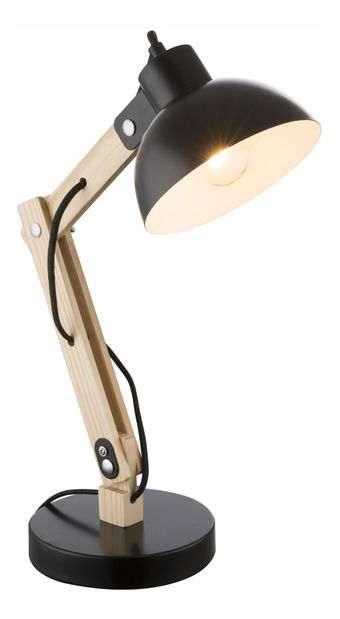 Stolové svietidlo Tongariro 21504 (klasické) (svetlá + čierna)